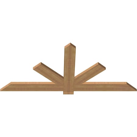 Ekena Millwork Kennewick Timber Gable Bracket, Western Red Cedar, 72"W x 33"H x 1 1/2"D x 5 1/2"F, 11/12 Pitch GBW072X33X0206KEN00SWR